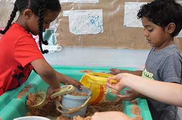 children playing at a nursery